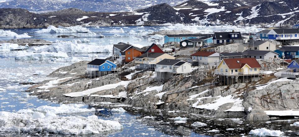 City of Ilulissat on Greenland. Photo by Terje Heiestad.