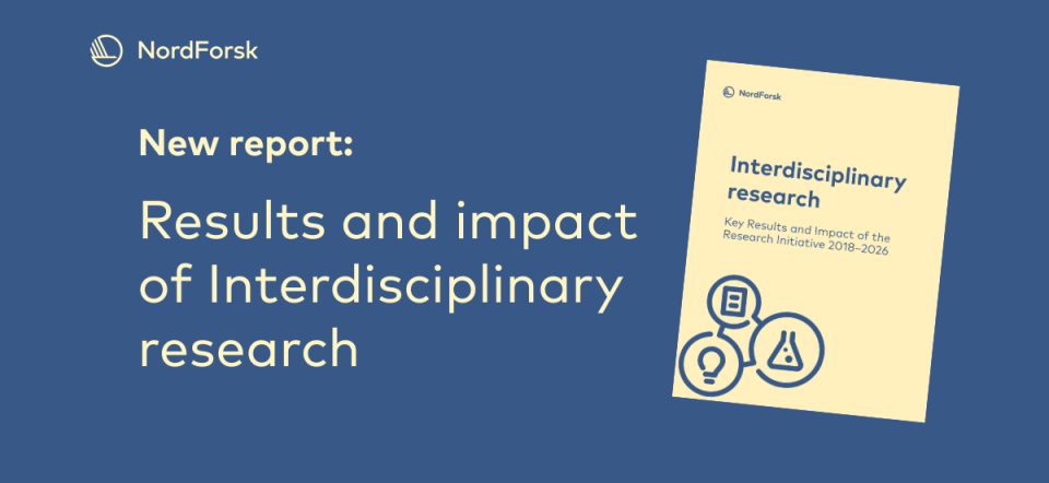 Plakat til rapport om tværvidenskab