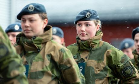 A female soldier