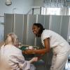 Nurse with patient