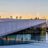 Oslo opera sunset sunrise building water 