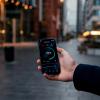 Mobile phone in an urban area