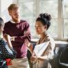 Discussion between four young people