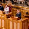 Áslaug Arna Sigurbjörnsdóttir presenterer redegjørelsen på Stortinget