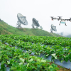 Drone over field
